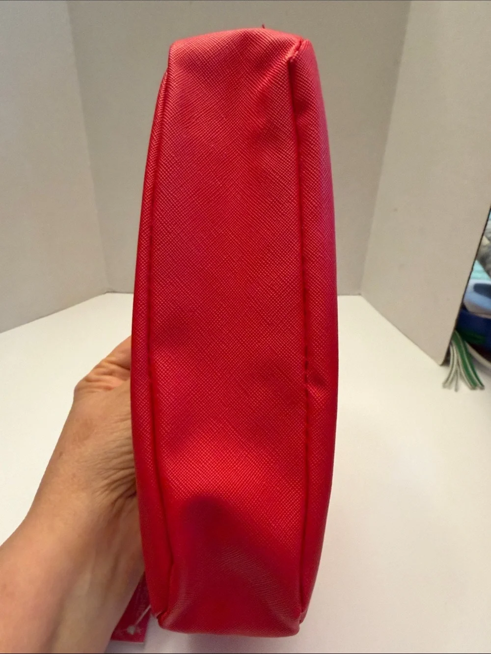 Sassy & Chic Red 'XOXO' Cosmetic Pouch 9” x 5” x 2.5” Deep